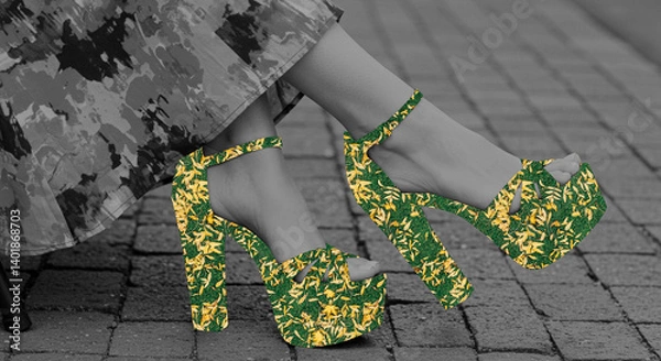 Obraz piedi scarpe splash screen