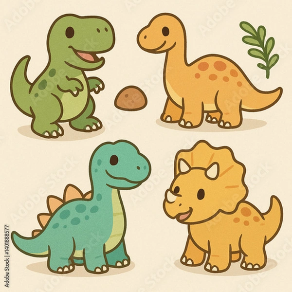 Obraz sticker dinosaur