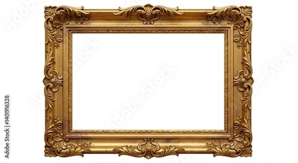 Obraz Gilded Elegance: Awaiting its Masterpiece AI Generated