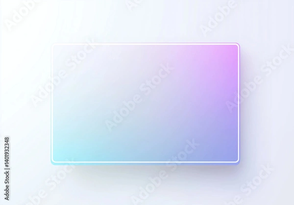 Fototapeta  Blue and Purple Gradient Background – Flat Vector Illustration with Blurred Edges for Website Banners, Social Media Posts, and Presentations – Simple, Modern Design on a White Background