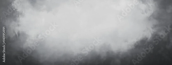 Fototapeta Black and White Grunge Texture Background with Gray Gradient for Design Template