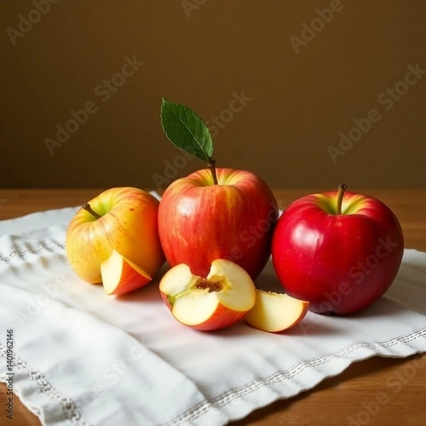 Fototapeta apples on the table