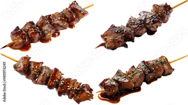 Obraz Yakitori Chicken Liver Skewer