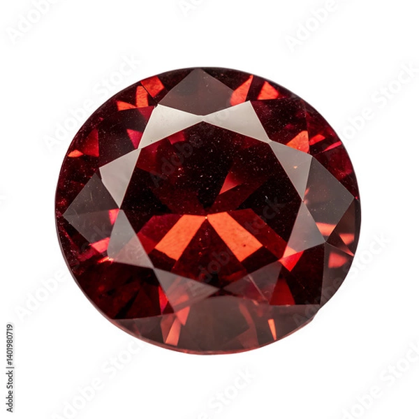 Obraz Garnet Gemstone isolated on transparent background