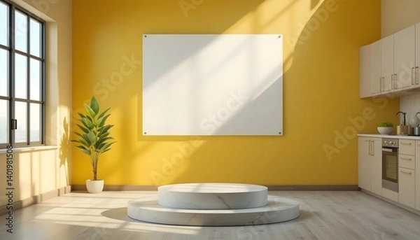 Fototapeta Minimalist Room Design: A Harmonious Blend of Light and Space