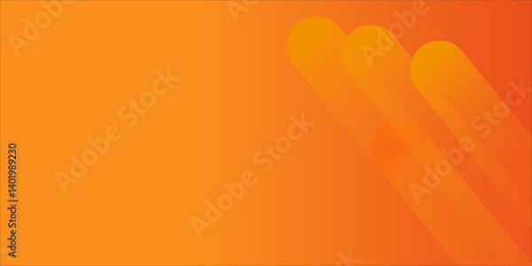 Fototapeta Abstract orange background with diagonal lines. Dynamic shapes composition.