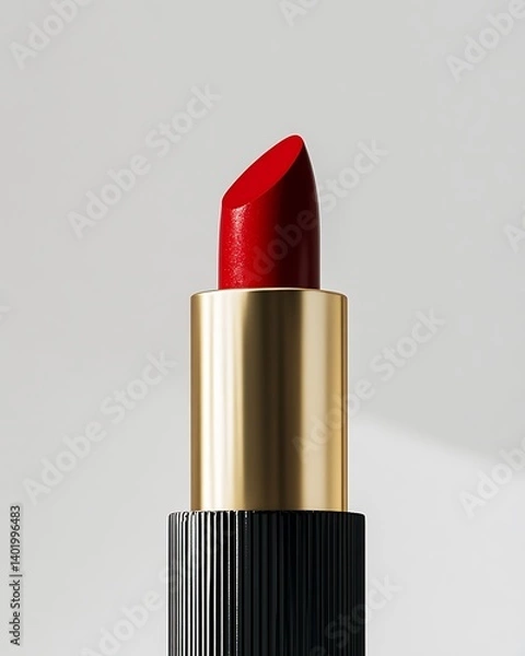 Obraz Fashion red colorful Lipsticks on gray background. Beautiful Make-up concept.