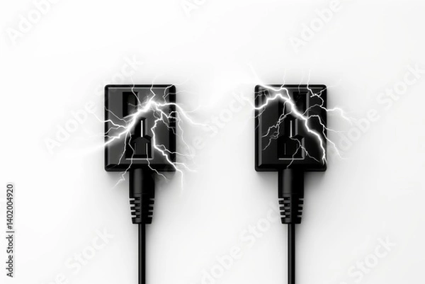 Obraz Isolated consumer electric device on white background with minimalistic design elements