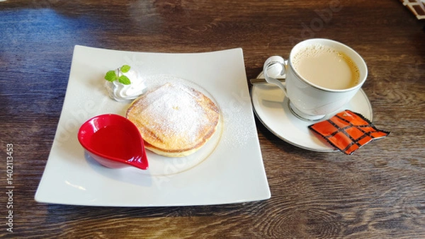 Obraz カフェのケーキセット