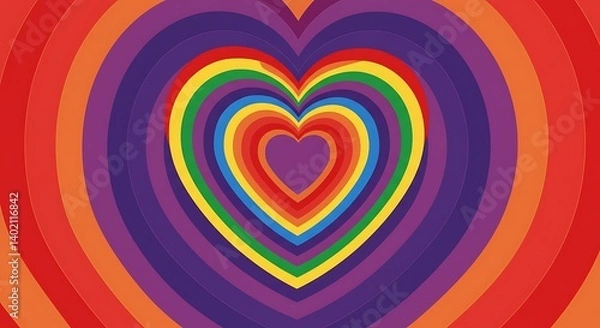 Obraz Chromatic Heartbeat AI Generated