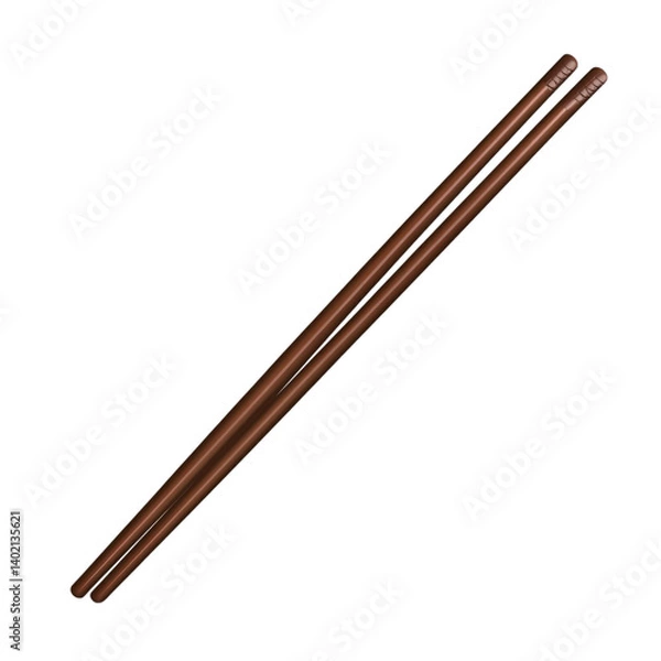 Obraz Two brown cylindrical objects angled diagonally simple design