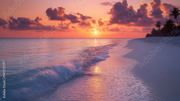Obraz sunset on the beach