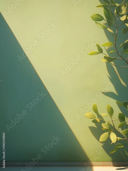 Obraz flowers on a green background