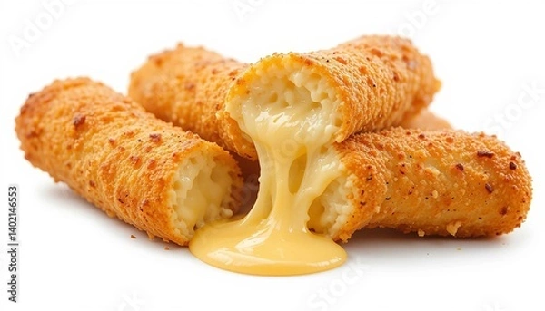 Obraz croissant on white background