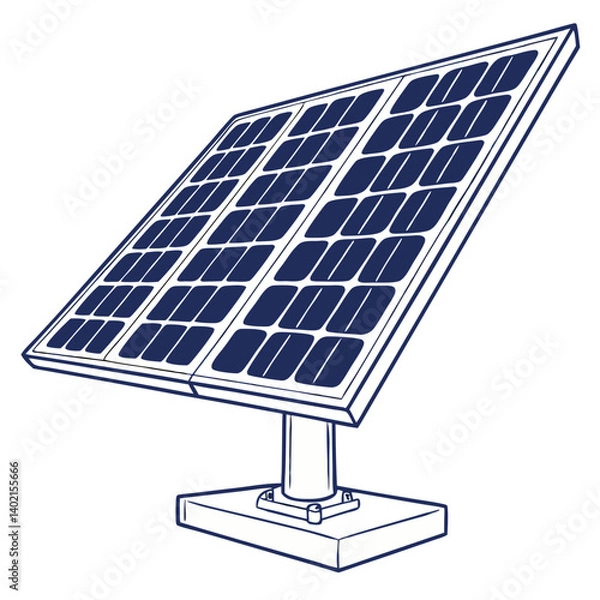 Obraz solar panel with solar panels