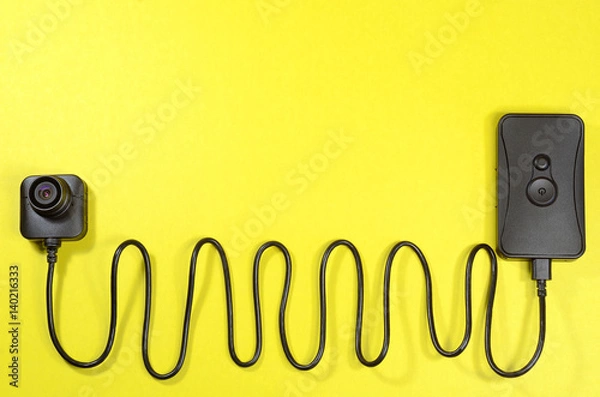 Obraz camera control unit yellow background