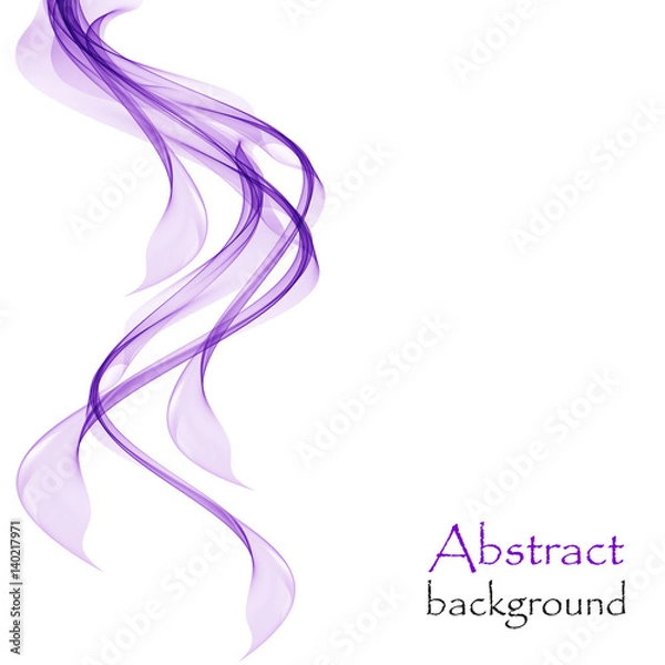 Fototapeta Abstract background with purple waves