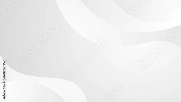 Fototapeta abstract white background wave curve shape business web banner elegant gradient wallpaper