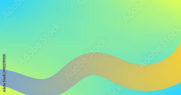 Fototapeta Colorful gradient background with wavy lines. fluid Abstract vector illustration.
