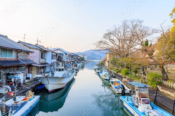 Obraz 春の吉原入江　京都府舞鶴市　Yoshihara Cove in Spring. Kyoto Pref, Maizuru City.