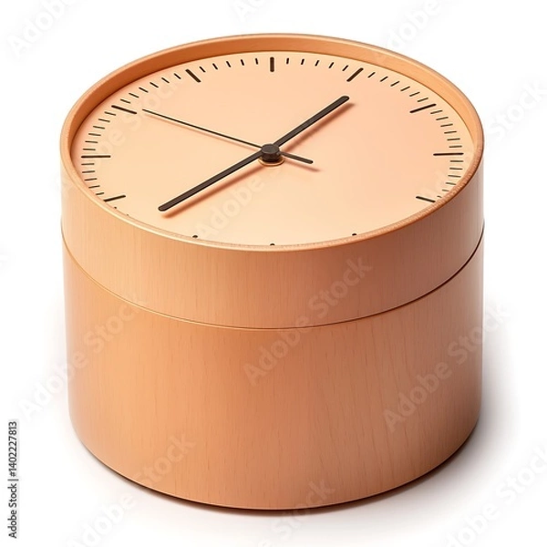 Obraz Simple Wooden Clock on White