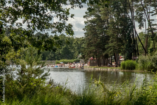 Obraz Bathers in lake