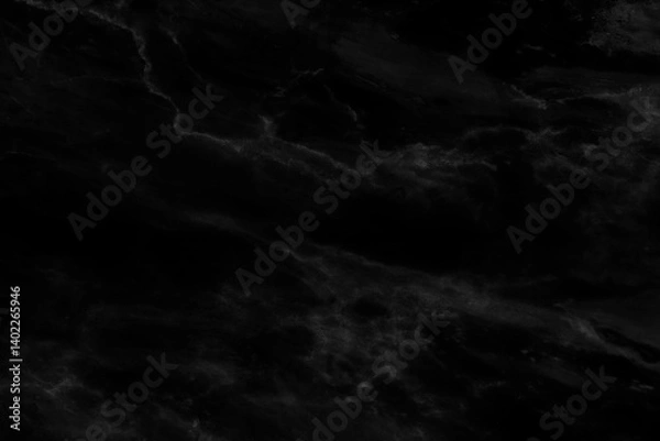 Fototapeta Black marble texture with natural pattern for background or design artwork.