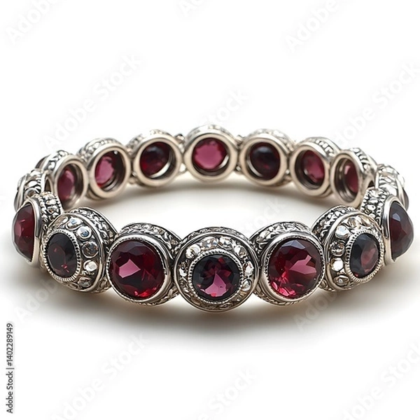 Obraz Stunning Gemstone Bracelet Design in Elegant Detail