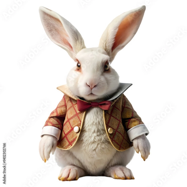 Fototapeta White Rabbit Image Free Download on transparent background