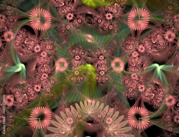 Fototapeta Imaginatory fractal abstract background Image