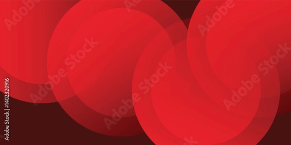 Fototapeta Red abstract background. Dynamic shapes composition style. Eps10 vector