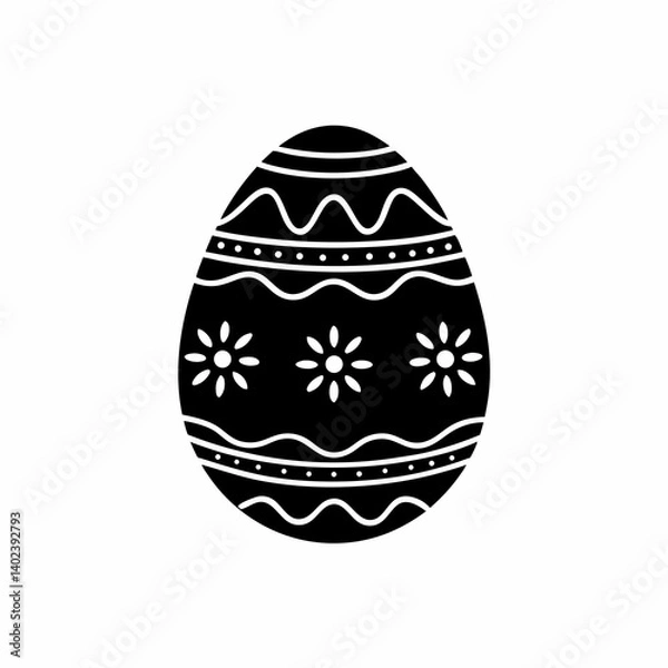 Obraz creative details Easter Egg Icon Vector Illustration