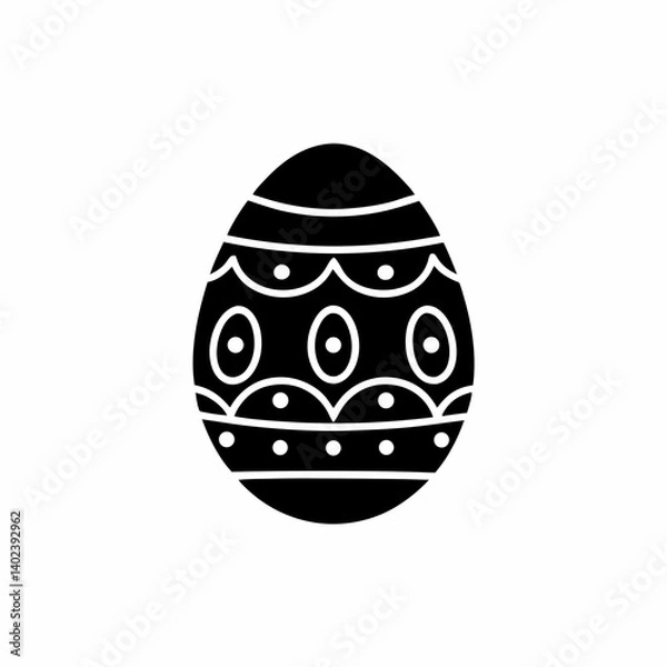 Obraz creative details Easter Egg Icon Vector Illustration