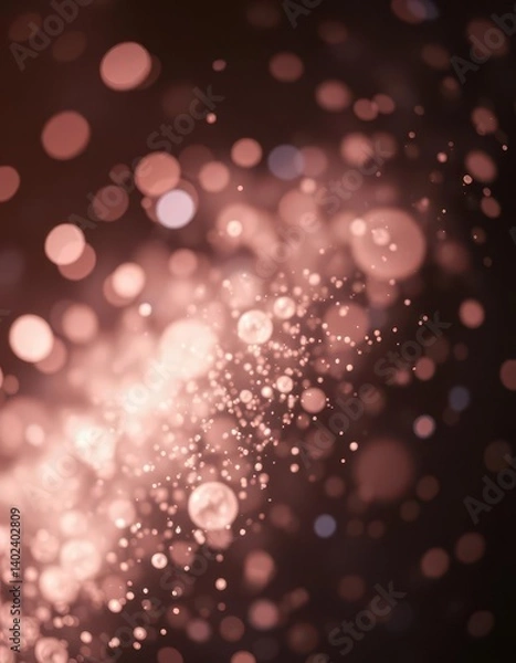 Obraz Abstract dust motes in air, shallow focus, light leak effect, design, light, shallow focus