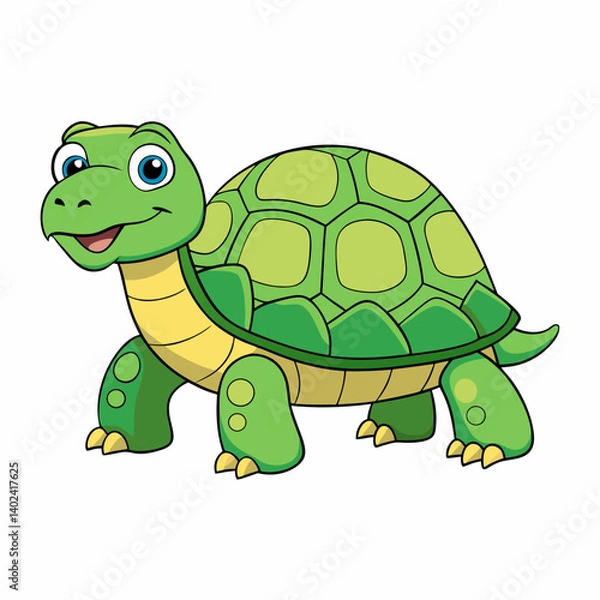 Fototapeta funny turtle cartoon