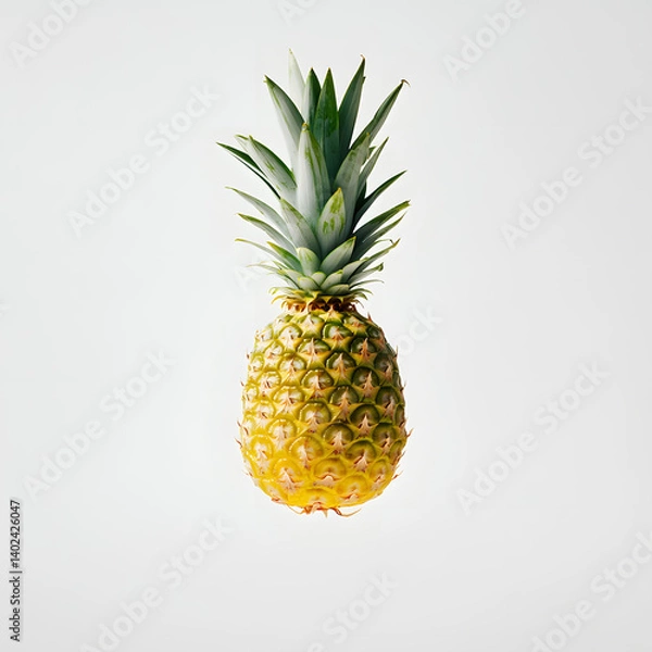 Obraz pineapple on a white