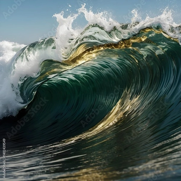 Obraz Golden Hour Ocean Wave