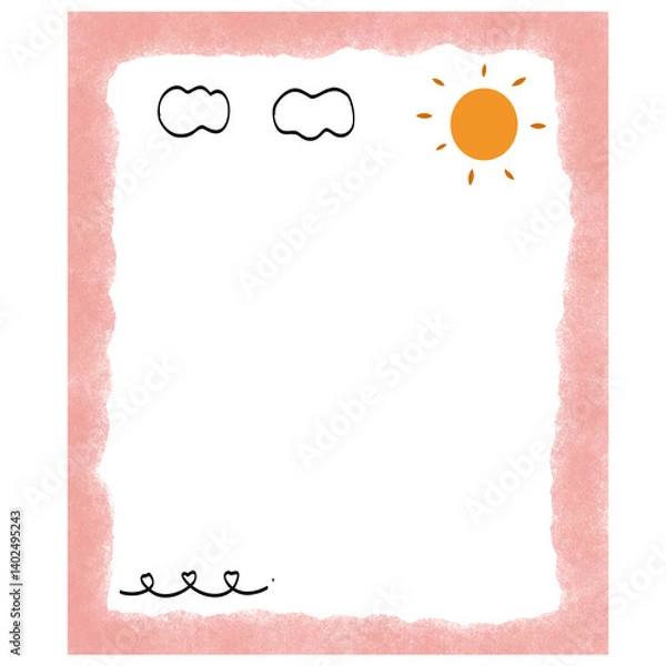 Obraz pink note paper