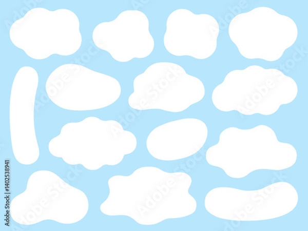 Obraz ふにゃふにゃのゆるいフレームのセット