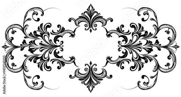 Fototapeta abstract floral frame