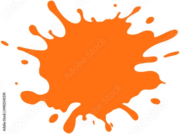Obraz Orange Paint Splash
