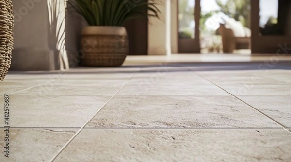 Obraz Close-up of limestone flooring in a villa.