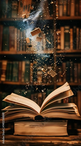 Fototapeta Discover the rich tapestry of literary genres, where every story finds its place. From the lyrical beauty of poetry to the gripping narratives of fiction and the enlightening truths of non-fiction