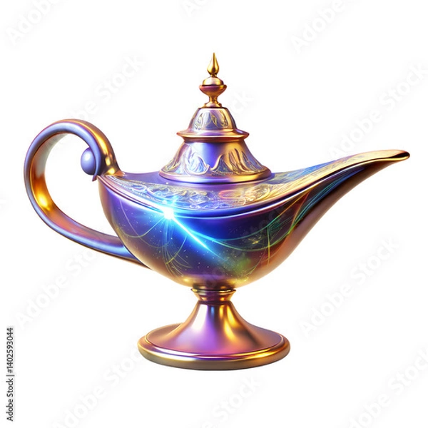Obraz magic lamp on a white background