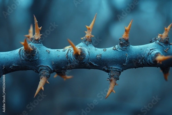 Fototapeta Thorny Branches Representation of Suffering and Sacrifice in Christianity