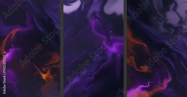Obraz magical light color mixing on a dark background	
