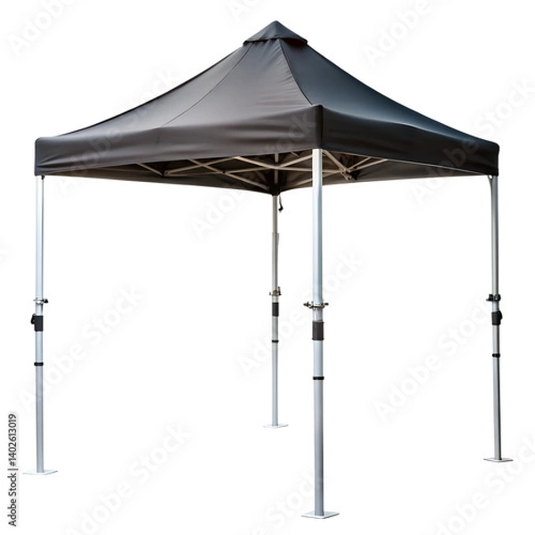 Fototapeta Portable outdoor event canopy isolated on transparent background.
