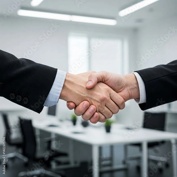 Obraz two businessmen shaking hands