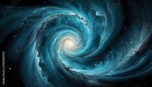 Fototapeta Celestial Swirl Abstract Galaxy