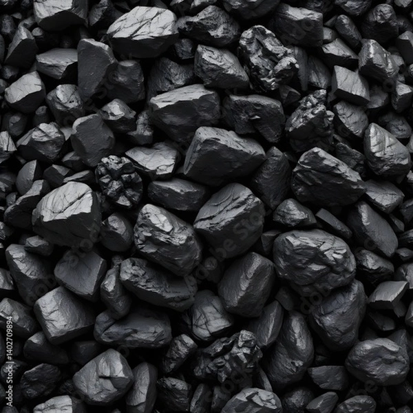 Obraz Black Coal Pile Texture